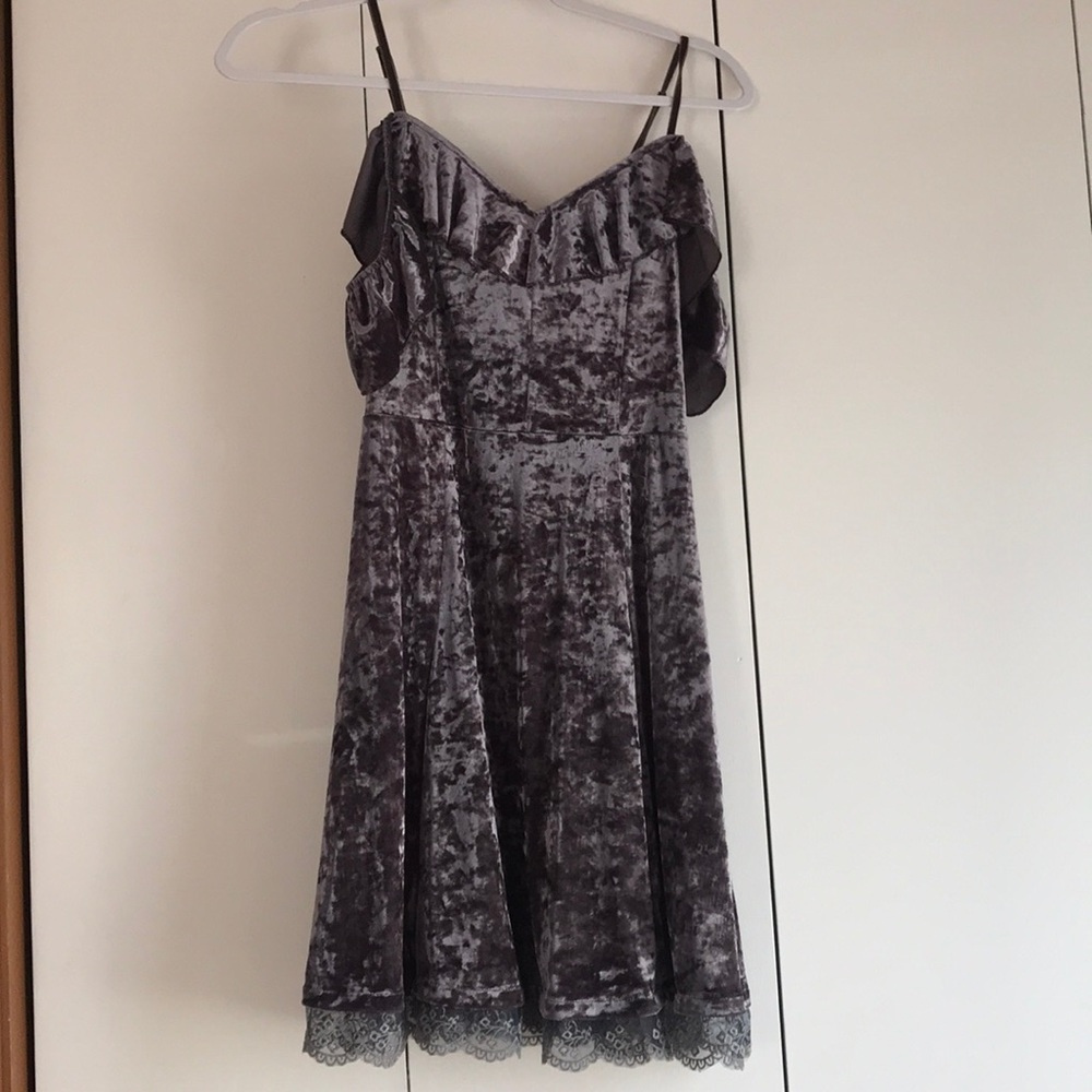 Purple Velvet Dress